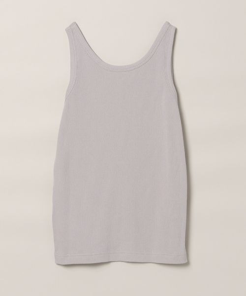 JEANASIS（ジーナシス）の「2WAYネックリブタンク/112815（タンクトップ・レディース・ブラック系その他/グレイッシュベージュ/ホワイト/ブラック・FREE）」の4枚目の写真