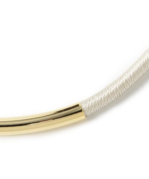 BEAUTY&YOUTH UNITED ARROWS（ビューティーアンドユースユナイテッドアローズ）の「BY 2トーンメタルバーコンビネックレス◆（ネックレス・レディース・レッド/コバルトブルー・フリー）」の3枚目の写真