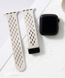 シリコン製 通気性良いメッシュ Apple Watch Band スマートウォッチバンド【38/40/41/42/44/45/49mm対応】