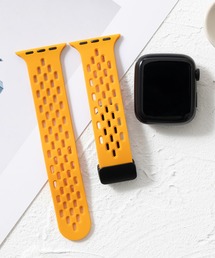 emonique（エモニーク）の「シリコン製 通気性良いメッシュ Apple Watch Band スマートウォッチバンド【38/40/41/42/44/45/49mm対応】（デジタル腕時計）」