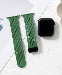 シリコン製 通気性良いメッシュ Apple Watch バンド スマートウォッチバンド【38/40/41/42/44/45/49mm対応】
