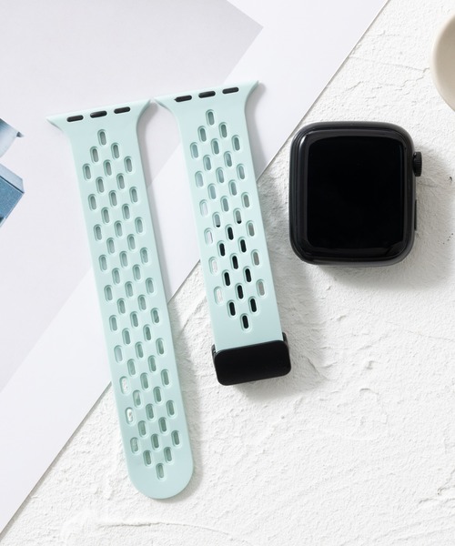 シリコン製 通気性良いメッシュ Apple Watch Band スマート