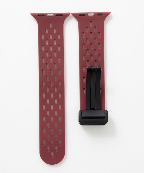 emonique(エモニーク)の「シリコン製 通気性良いメッシュ Apple Watch バンド スマートウォッチバンド【38/40/41/42/44/45/49mm対応】(デジタル腕時計・メンズ・イエロー/グレイッシュベージュ/ライトブルー/ライラック/ブラック/ネイビー/ミント/ターコイズブルー/グレー/ダークグリーン/ライトグレー/グリーン/ワインレッド/ピンク/レッド/ホワイト/パープル/オレンジ・42/38)」の19枚目の写真