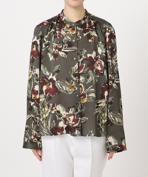 Noble（ノーブル）の「スモーキーフラワープリントシャツ
