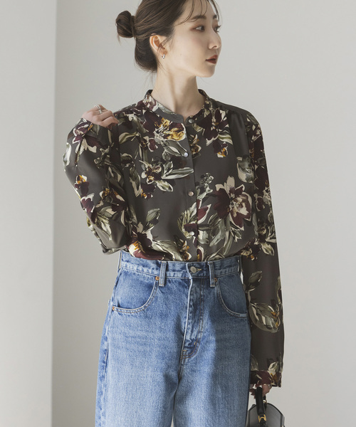 Noble（ノーブル）の「スモーキーフラワープリントシャツ（シャツ