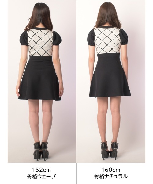 MIIA（ミーア）の「チェック柄ミニフレアワンピース（ワンピース・レディース・ブラック/ピンク/ベージュ・FREE）」の11枚目の写真