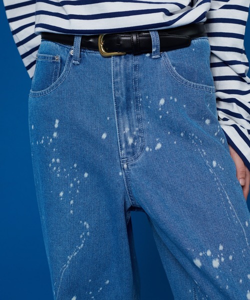 ONCILY（オンシェリー）の「PAINTER WIDE DENIM PANTS / ペインターワイドデニムパンツ（デニムパンツ・メンズ・ライトインディゴブルー/ブラック/グレー/ブルー・SMALL/LARGE/MEDIUM）」の13枚目の写真