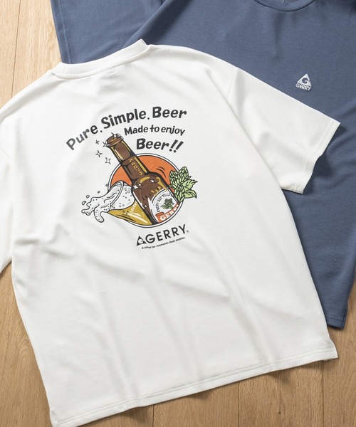 GERRY(ジェリー)の「【ag】〔GERRY/ジェリー〕アソートプリント シルキータッチ 半袖Tシャツ 接触冷感/ストレッチ(Tシャツ/カットソー・メンズ・ホワイト系1/ホワイト系2/グレー系2/グレー系4/ブルー系2/ブラック系2/ホワイト系3/ライトグレー系3/ブルー系4/ブラック系4/カーキ系2/カーキ系4/カーキ系1/ブラック系1/ホワイト系4/ブラック系3/グレー系1・MEDIUM/LARGE)」の2枚目の写真