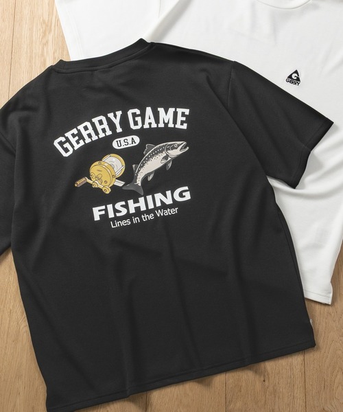 GERRY(ジェリー)の「【ag】〔GERRY/ジェリー〕アソートプリント シルキータッチ 半袖Tシャツ 接触冷感/ストレッチ(Tシャツ/カットソー・メンズ・ホワイト系1/ホワイト系2/グレー系2/グレー系4/ブルー系2/ブラック系2/ホワイト系3/ライトグレー系3/ブルー系4/ブラック系4/カーキ系2/カーキ系4/カーキ系1/ブラック系1/ホワイト系4/ブラック系3/グレー系1・MEDIUM/LARGE)」の8枚目の写真