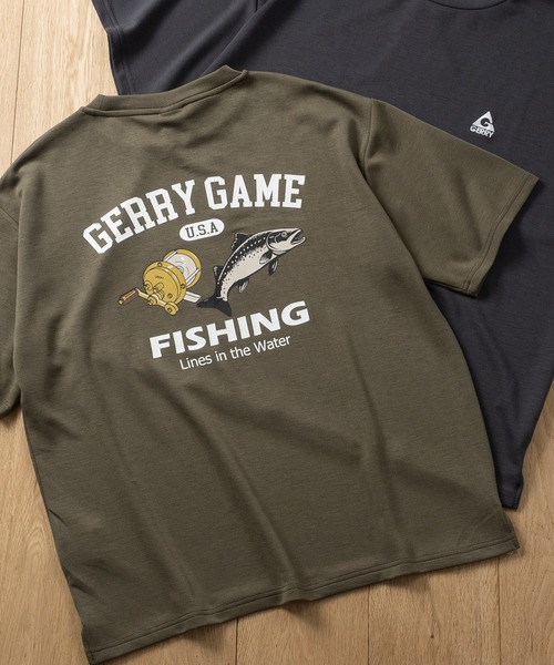 GERRY(ジェリー)の「【ag】〔GERRY/ジェリー〕アソートプリント シルキータッチ 半袖Tシャツ 接触冷感/ストレッチ(Tシャツ/カットソー・メンズ・ホワイト系1/ホワイト系2/グレー系2/グレー系4/ブルー系2/ブラック系2/ホワイト系3/ライトグレー系3/ブルー系4/ブラック系4/カーキ系2/カーキ系4/カーキ系1/ブラック系1/ホワイト系4/ブラック系3/グレー系1・MEDIUM/LARGE)」の15枚目の写真