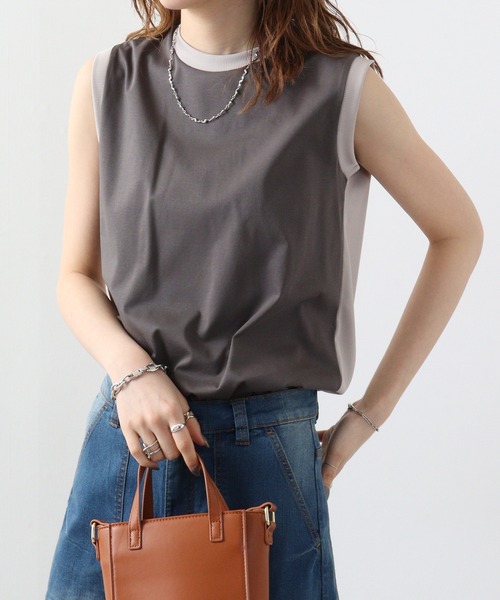 【セール】AnnaNicola バックテレコ切替えタンクトップ（タンクトップ）｜Anna Nicola（アンナニコラ）
