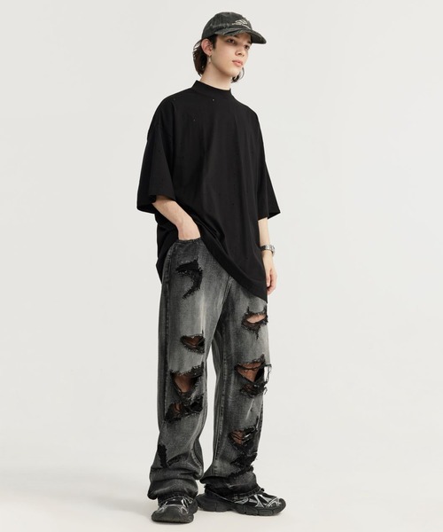 MADNESS TOKYO マッドネス アーミーカゴ―パンツ デニムパンツ L黒 SINSS カーゴパンツ Military pants／ミリタリーパンツ メンズ