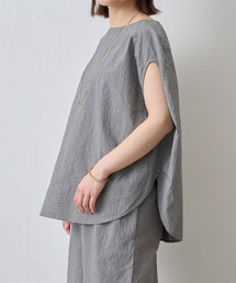 BEARDSLEY | 後ろボタンワッシャーマルクールブラウス(シャツ/ブラウス)