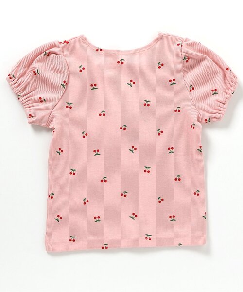 apres les cours（アプレレクール）の「スクエアネックパフTシャツ_一部WEB限定カラー（Tシャツ/カットソー・キッズ・サックスブルー/ミント/アイボリー/ピンク・100/110/120/80/130/140/90）」の8枚目の写真