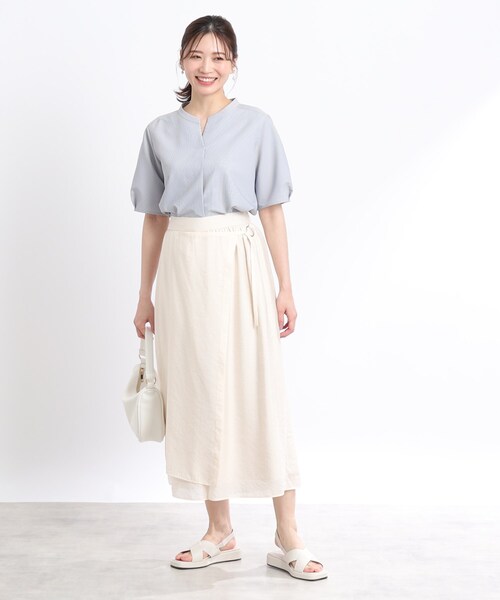 Reflect（リフレクト）の「◆【SALE／人気急上昇♪マシンウオッシュ可能】スキッパーネックブラウス（シャツ/ブラウス・レディース・ネイビー系2/ピンク系その他/ブルー系その他4・09/07/11/13/15 /17）」の13枚目の写真