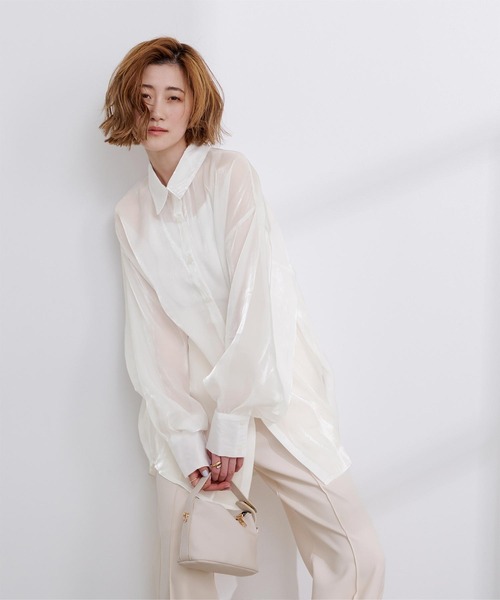 シャツ ベーシック スタイリッシュ シンプル 韓国 L1766 WEB限定／最高シャツ／ワイシャツ／ノンアイロンジャージー