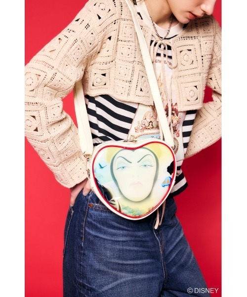 Disney SERIES CREATED by MUS(ディズニーシリーズクリエイテッドバイエムユーエス)の「MD OT GLOSSY ショルダーバッグ(ショルダーバッグ・レディース・グリーン/オフホワイト・FREE)」の13枚目の写真