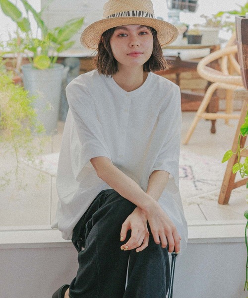 niko and...（ニコアンド）の「オリジナルラフィアカンカン帽（ハット・レディース・ブラック/その他1・FREE）」の4枚目の写真