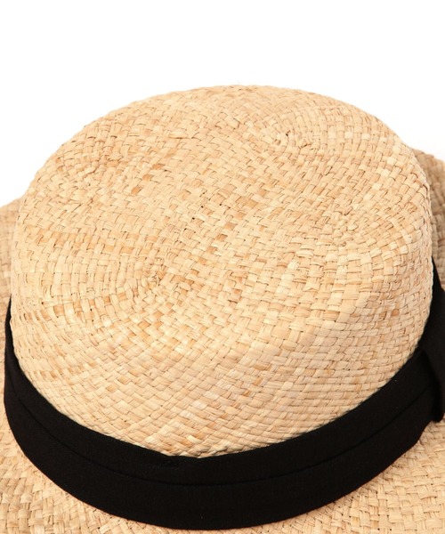niko and...（ニコアンド）の「オリジナルラフィアカンカン帽（ハット・レディース・ブラック/その他1・FREE）」の13枚目の写真