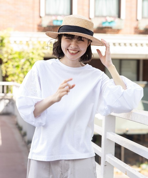 niko and...（ニコアンド）の「オリジナルラフィアカンカン帽（ハット・レディース・ブラック/その他1・FREE）」の21枚目の写真