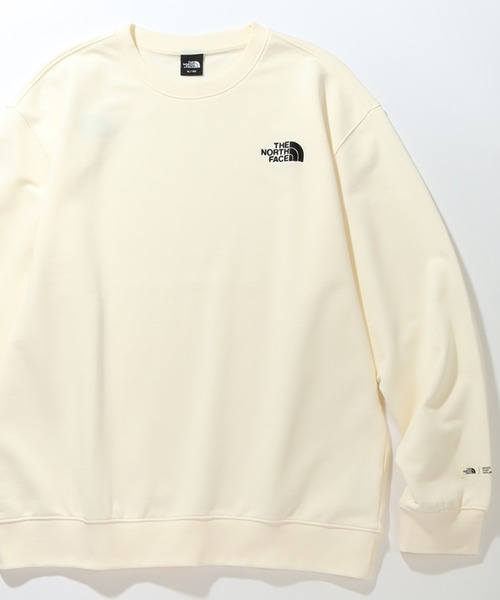韓国限定☆ノースフェイス☆スウェット トレーナー ベージュ ロゴ刺繍