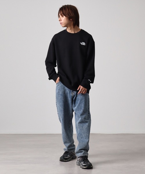 THE NORTH FACE(ザノースフェイス)の「【THE NORTH FACE/ザノースフェイス】ESSENTIAL SWEATSHIRTS/エッセンシャル スウェットシャツ(スウェット・メンズ・ネイビー/クリーム/ブラック・S/M/L/XL/2XL)」の8枚目の写真