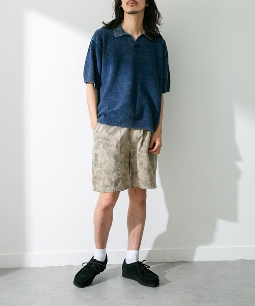 URBAN RESEARCH Sonny Label（アーバンリサーチサニーレーベル）の「総柄ベイカーショートパンツ（その他パンツ・メンズ・ベージュ系その他/グリーン系その他/ホワイト系その他・MEDIUM/LARGE）」の7枚目の写真