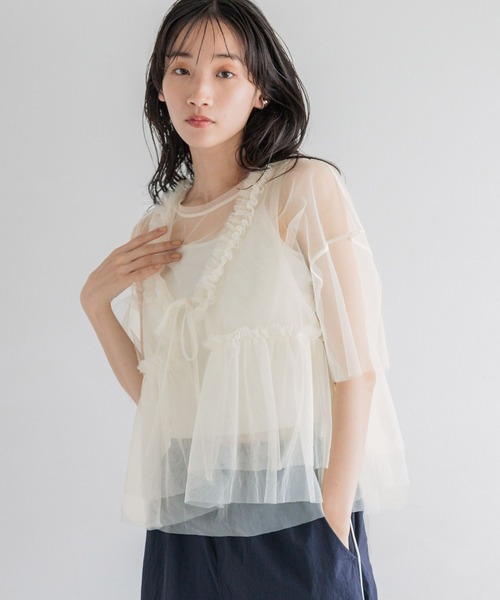 ほぼ新品！ベーシックケア　2点セット LOWRYS FARM（ローリーズファーム）の「フリルチュール2P