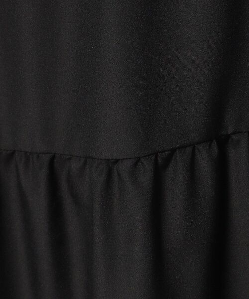 Cutie Blonde（キューティーブロンド）の「◆【洗える/無地/ギンガム】大人ガーリー ティアードキャミワンピース（ワンピース・レディース・ナチュラル/ブラック/ブラック系1・04/03/02）」の17枚目の写真