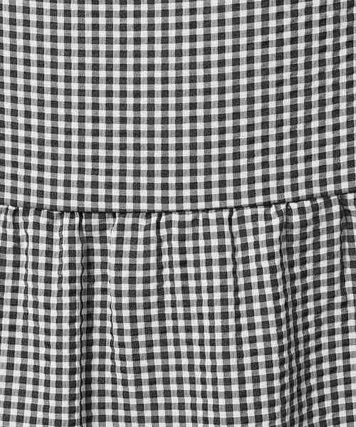 Cutie Blonde（キューティーブロンド）の「◆【洗える/無地/ギンガム】大人ガーリー ティアードキャミワンピース（ワンピース・レディース・ナチュラル/ブラック/ブラック系1・04/03/02）」の7枚目の写真