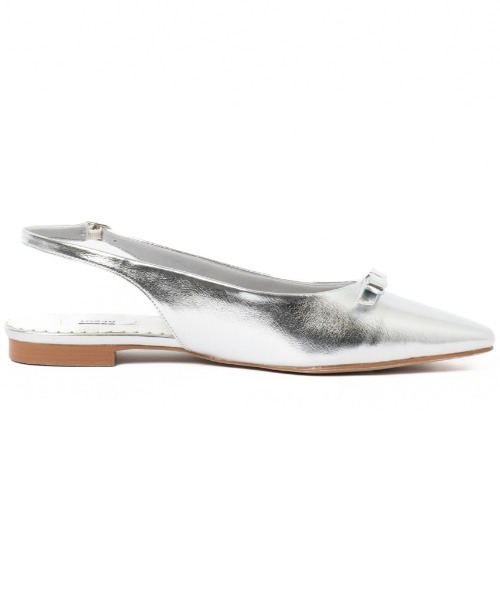 R&E（アールアンドイー）の「【REZOY】リボン×バックストラップポインテッドトゥフラットパンプス（パンプス・レディース・シルバー/アイボリー/ブラック/ピンク・22cm/22.5cm/23cm/23.5cm/24cm/24.5cm）」の14枚目の写真