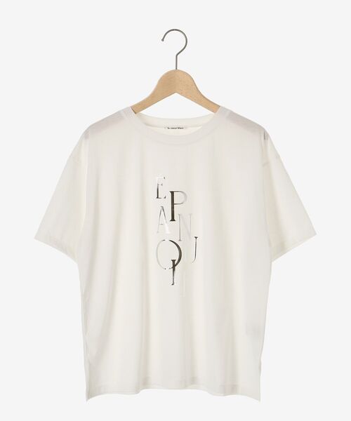 【セール】《手洗い可能》EPANOUIEロゴTシャツ（Tシャツ/カットソー）｜le.coeur blanc（ルクールブラン）