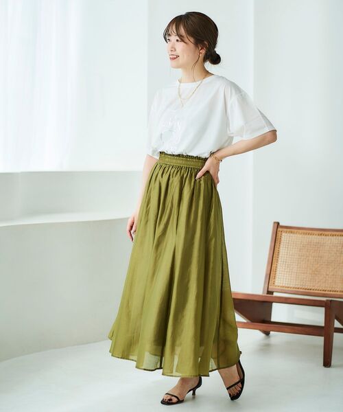 【セール】《手洗い可能》EPANOUIEロゴTシャツ（Tシャツ/カットソー）｜le.coeur blanc（ルクールブラン）