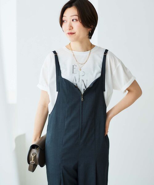 【セール】《手洗い可能》EPANOUIEロゴTシャツ（Tシャツ/カットソー）｜le.coeur blanc（ルクールブラン）