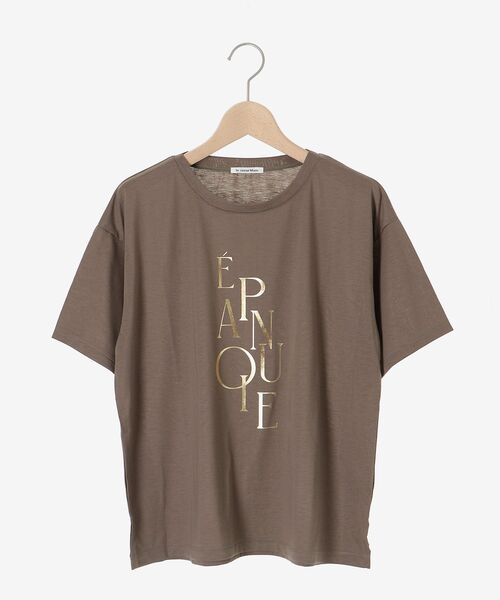 【セール】《手洗い可能》EPANOUIEロゴTシャツ（Tシャツ/カットソー）｜le.coeur blanc（ルクールブラン）