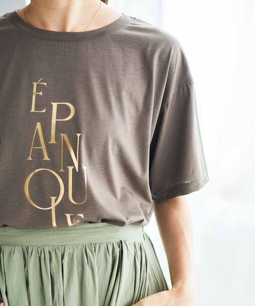 【セール】《手洗い可能》EPANOUIEロゴTシャツ（Tシャツ/カットソー）｜le.coeur blanc（ルクールブラン）