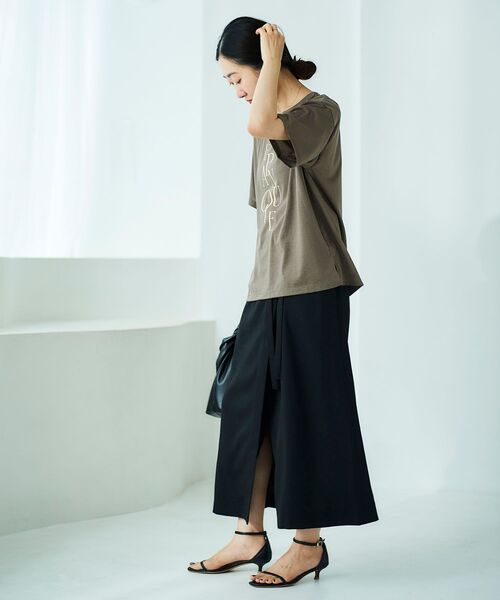 【セール】《手洗い可能》EPANOUIEロゴTシャツ（Tシャツ/カットソー）｜le.coeur blanc（ルクールブラン）