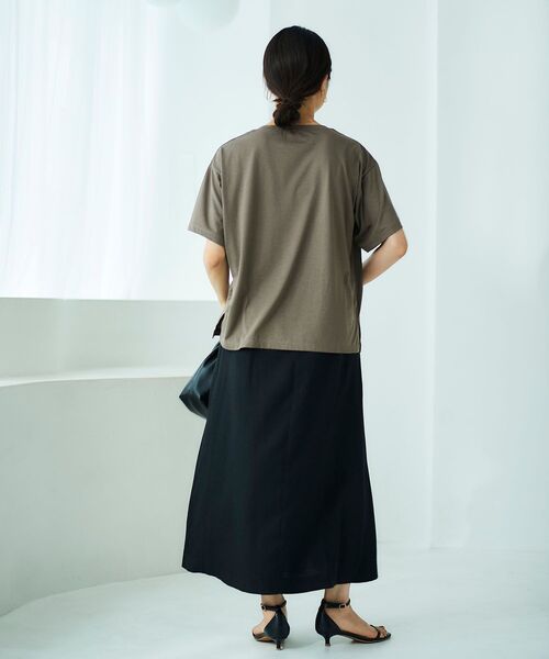 【セール】《手洗い可能》EPANOUIEロゴTシャツ（Tシャツ/カットソー）｜le.coeur blanc（ルクールブラン）