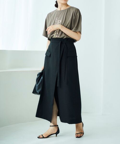 【セール】《手洗い可能》EPANOUIEロゴTシャツ（Tシャツ/カットソー）｜le.coeur blanc（ルクールブラン）