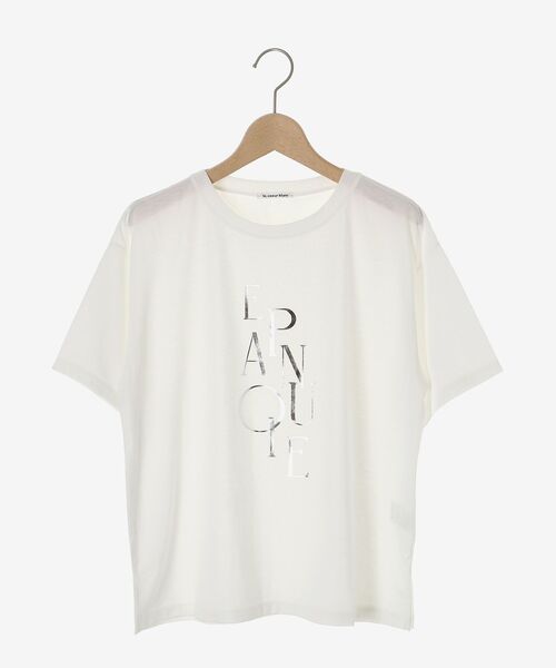 【セール】《手洗い可能》EPANOUIEロゴTシャツ（Tシャツ/カットソー）｜le.coeur blanc（ルクールブラン）