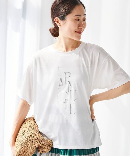 【セール】《手洗い可能》EPANOUIEロゴTシャツ（Tシャツ/カットソー）｜le.coeur blanc（ルクールブラン）
