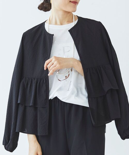 【セール】《手洗い可能》EPANOUIEロゴTシャツ（Tシャツ/カットソー）｜le.coeur blanc（ルクールブラン）