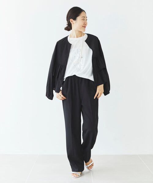 【セール】《手洗い可能》EPANOUIEロゴTシャツ（Tシャツ/カットソー）｜le.coeur blanc（ルクールブラン）