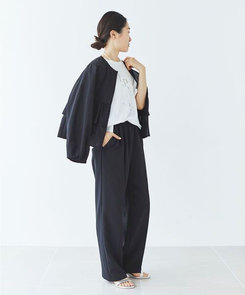 【セール】《手洗い可能》EPANOUIEロゴTシャツ（Tシャツ/カットソー）｜le.coeur blanc（ルクールブラン）