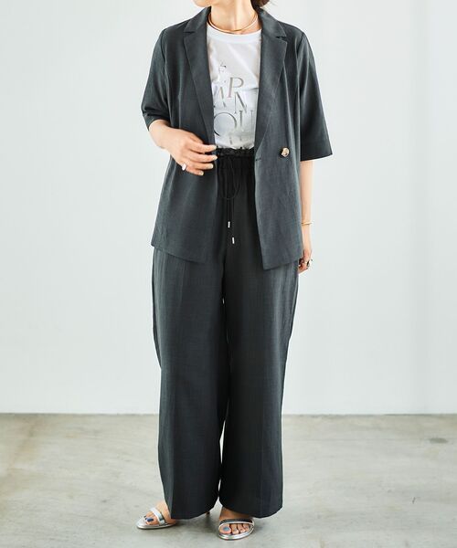 【セール】《手洗い可能》EPANOUIEロゴTシャツ（Tシャツ/カットソー）｜le.coeur blanc（ルクールブラン）