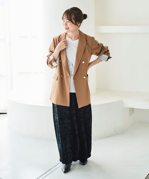 【セール】《手洗い可能》EPANOUIEロゴTシャツ（Tシャツ/カットソー）｜le.coeur blanc（ルクールブラン）