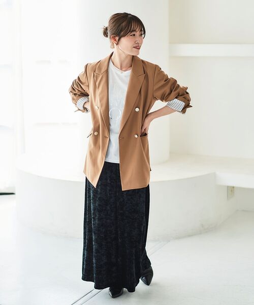 【セール】《手洗い可能》EPANOUIEロゴTシャツ（Tシャツ/カットソー）｜le.coeur blanc（ルクールブラン）