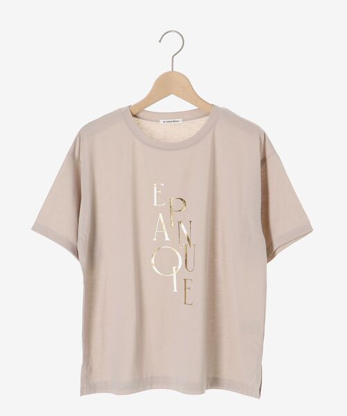 【セール】《手洗い可能》EPANOUIEロゴTシャツ（Tシャツ/カットソー）｜le.coeur blanc（ルクールブラン）
