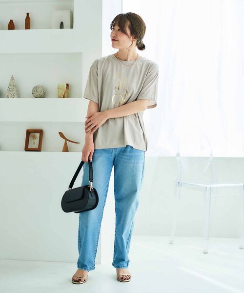 【セール】《手洗い可能》EPANOUIEロゴTシャツ（Tシャツ/カットソー）｜le.coeur blanc（ルクールブラン）