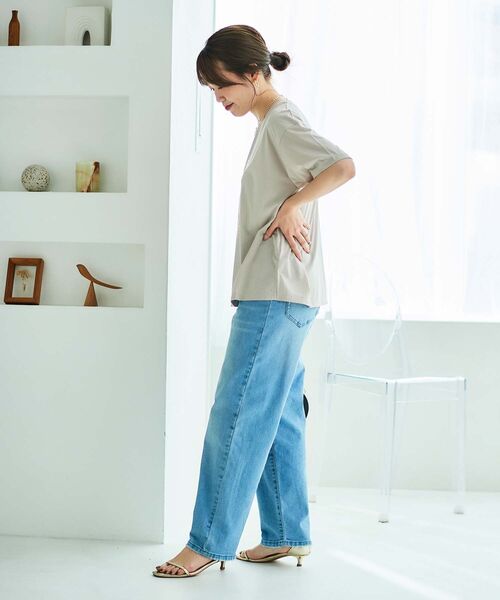 【セール】《手洗い可能》EPANOUIEロゴTシャツ（Tシャツ/カットソー）｜le.coeur blanc（ルクールブラン）